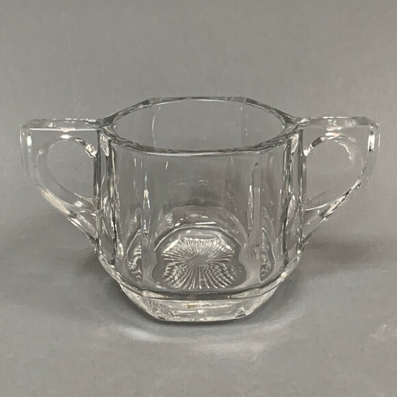 Vintage Clear Glass Sugar Bowl Octagonal Indiana? Heisey? - Picture 1 of 7